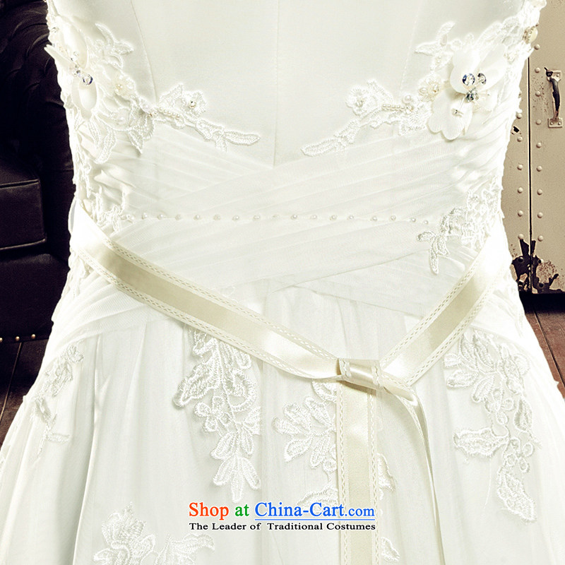 A Bride wedding dresses 2015 Summer white wedding Korean tail crowsfoot long 2,630 White DZ tailored, approximately 20 per cent were bride shopping on the Internet has been pressed.