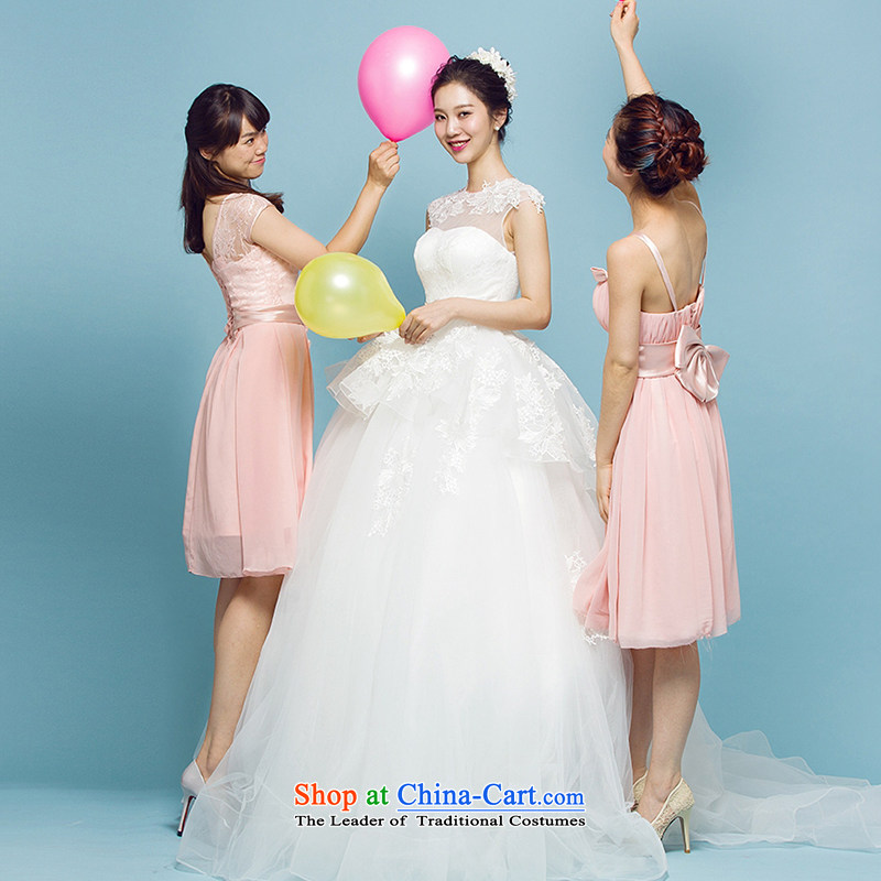 M card mystery card Begonia Wedding Summer 2015 New Long Tail and chest Korean Sau San video thin bride wedding dresses ivory M M card mystery card (MEKAMIKA) , , , shopping on the Internet