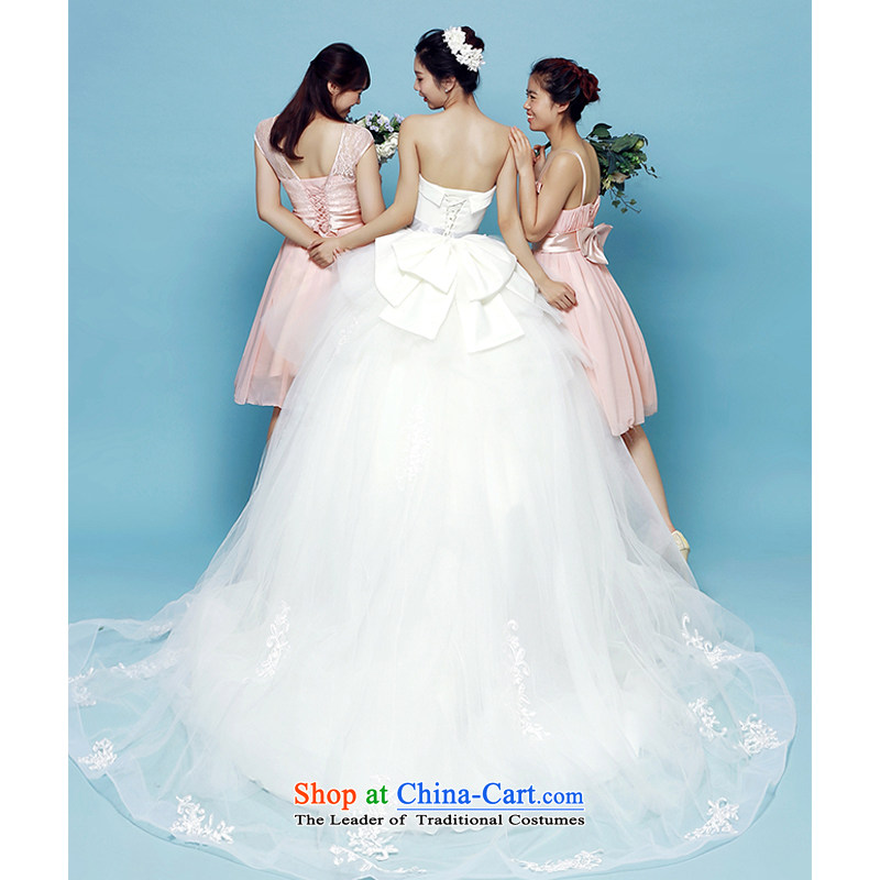 M card, Bridal Suite 2015 summer to align the minimalist wedding dress bon bon anointed chest Korean marriages wedding dresses ivory S M card mystery card (MEKAMIKA) , , , shopping on the Internet