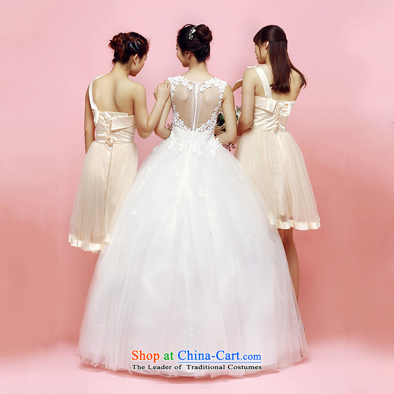 M card. Hehuan shoulders wedding video thin bon bon skirt 2015 new summer to align the Korean brides heart-shaped fluoroscopy back ivory , L, M card mystery card (MEKAMIKA) , , , shopping on the Internet