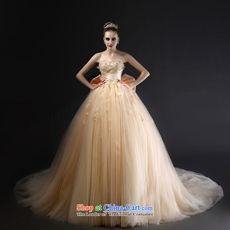 Mr model advanced customization wedding dresses?2015?18-storey new petticoats bon bon tail manually staple bead?M