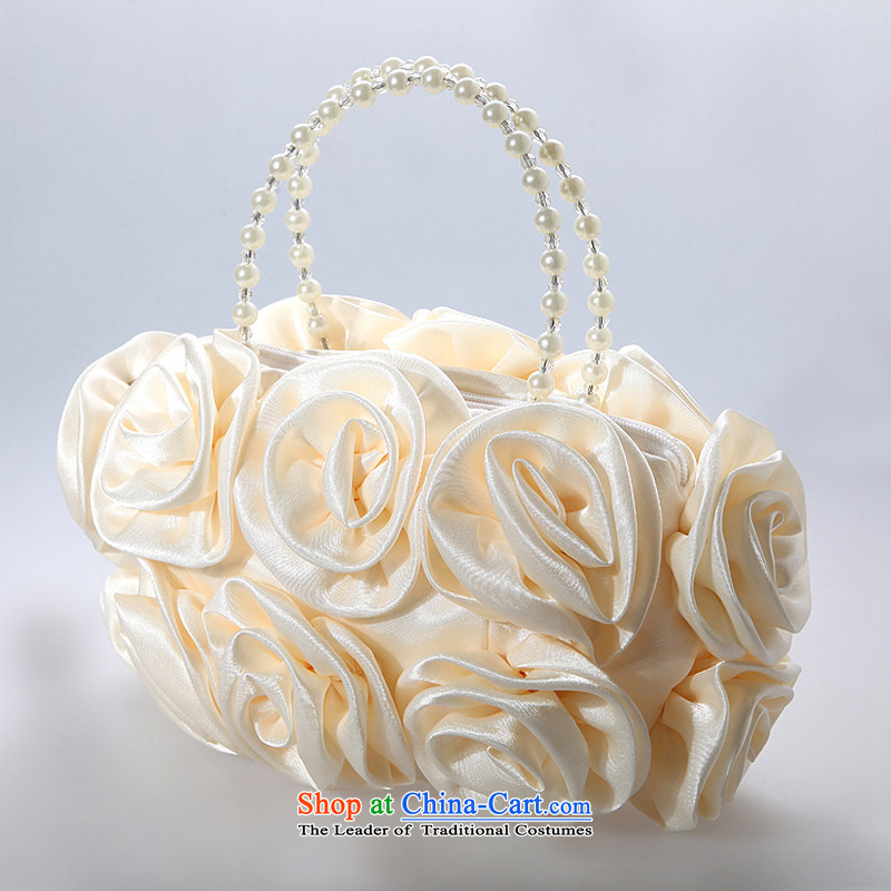 Time the  new 2015 Syria flowers Dinner Package bride packages package banquet package sleek marriage flowers hand grasping the girl package champagne color, Syria has been pressed time shopping on the Internet