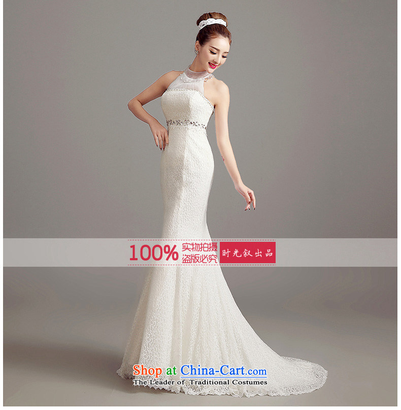 The Syrian Arab Republic and the Republic of Korea time bride wedding dress new dress autumn 2015 Korea version is simple and stylish collar small trailing lace crowsfoot wedding video thin white XL Photo, prices, brand platters! The elections are supplied in the national character of distribution, so action, buy now enjoy more preferential! As soon as possible.