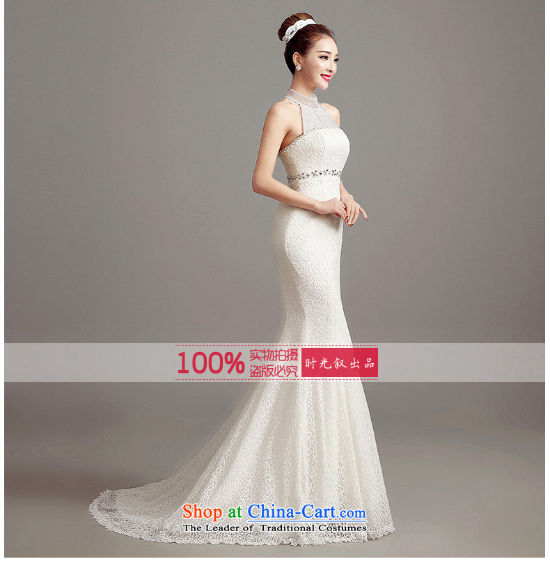 The Syrian Arab Republic and the Republic of Korea time bride wedding dress new dress autumn 2015 Korea version is simple and stylish collar small trailing lace crowsfoot wedding video thin white XL Photo, prices, brand platters! The elections are supplied in the national character of distribution, so action, buy now enjoy more preferential! As soon as possible.