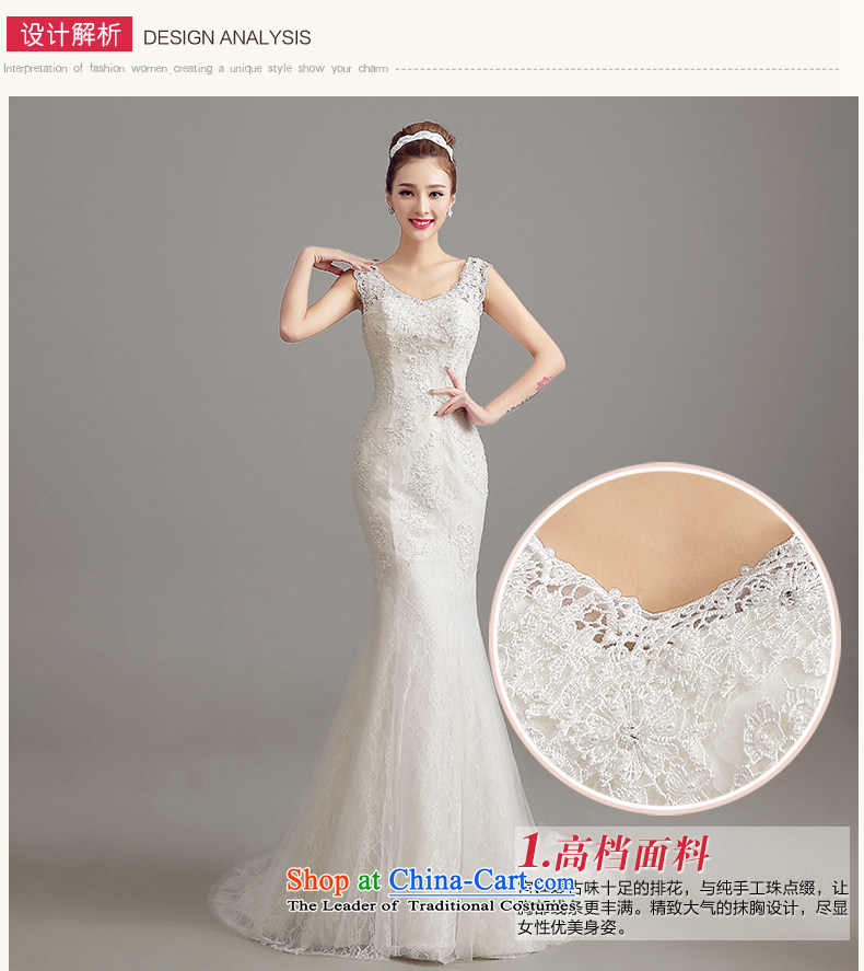 The Syrian Arab Republic 2015 Autumn time new Korean shoulders large graphics thin back strap crowsfoot Sau San marriages Sau San tail wedding dresses White M picture, prices, brand platters! The elections are supplied in the national character of distribution, so action, buy now enjoy more preferential! As soon as possible.