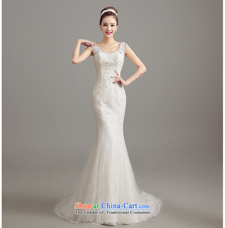 The Syrian Arab Republic 2015 Autumn time new Korean shoulders large graphics thin back strap crowsfoot Sau San marriages Sau San tail wedding dresses White M picture, prices, brand platters! The elections are supplied in the national character of distribution, so action, buy now enjoy more preferential! As soon as possible.