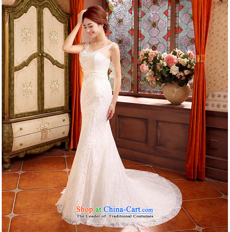 Time of autumn and winter 2015 Syria at the wedding dress a field shoulder crowsfoot small trailing wedding dresses new bride sexy marriage Sau San video thin flowers wedding female white L picture, prices, brand platters! The elections are supplied in the national character of distribution, so action, buy now enjoy more preferential! As soon as possible.