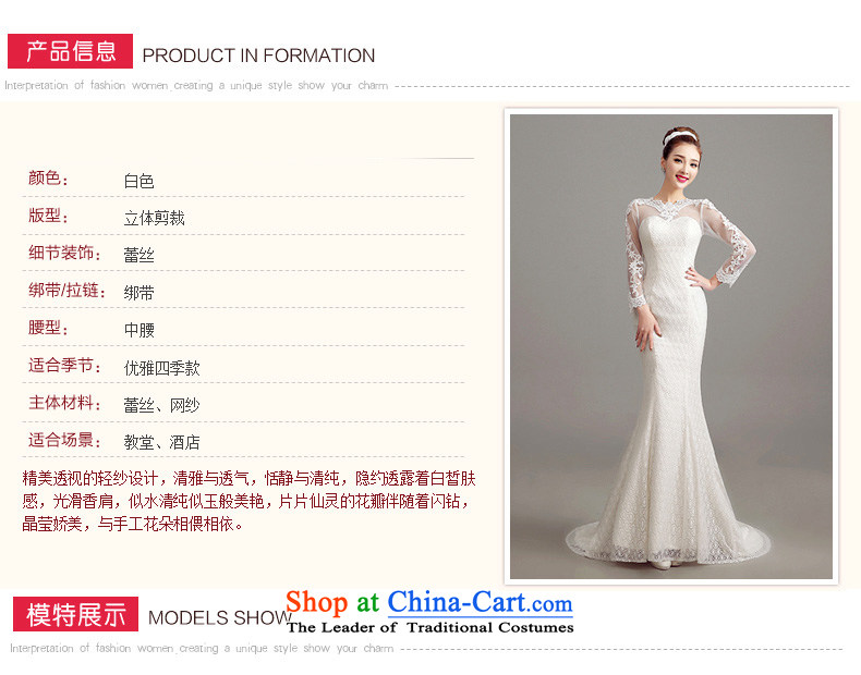 Time of autumn and winter 2015 Syria at the wedding dress a field shoulder crowsfoot small trailing wedding dresses new bride sexy marriage video thin lace Sau San long-sleeved white wedding pictures, prices, S brand platters! The elections are supplied in the national character of distribution, so action, buy now enjoy more preferential! As soon as possible.