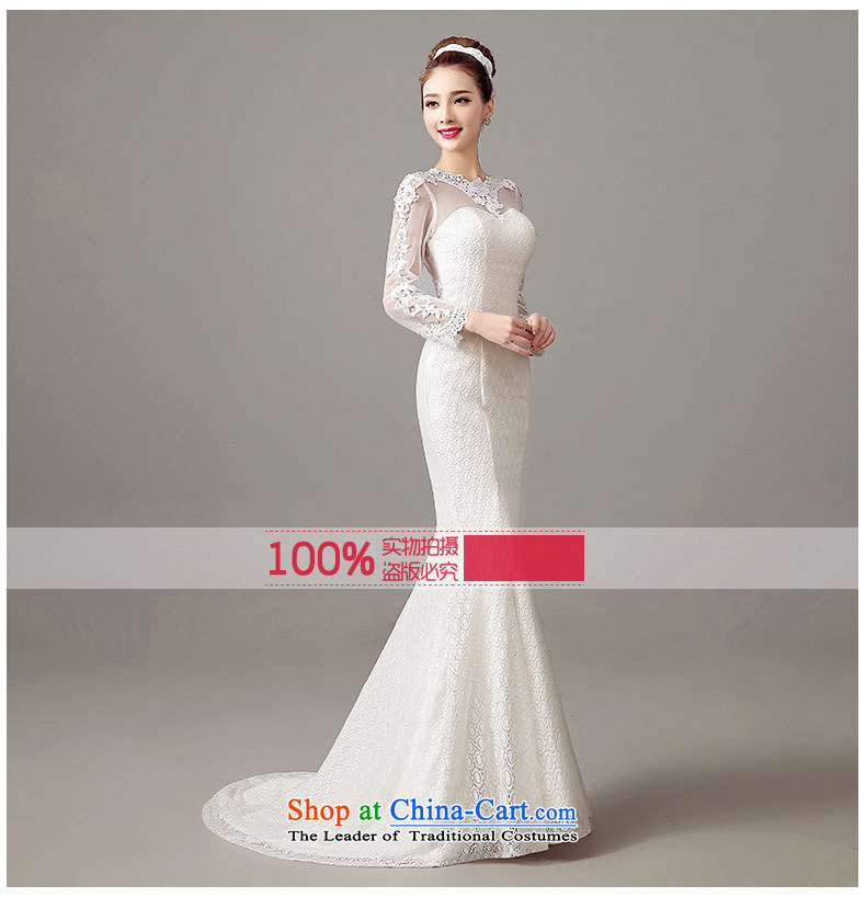 Time of autumn and winter 2015 Syria at the wedding dress a field shoulder crowsfoot small trailing wedding dresses new bride sexy marriage video thin lace Sau San long-sleeved white wedding pictures, prices, S brand platters! The elections are supplied in the national character of distribution, so action, buy now enjoy more preferential! As soon as possible.