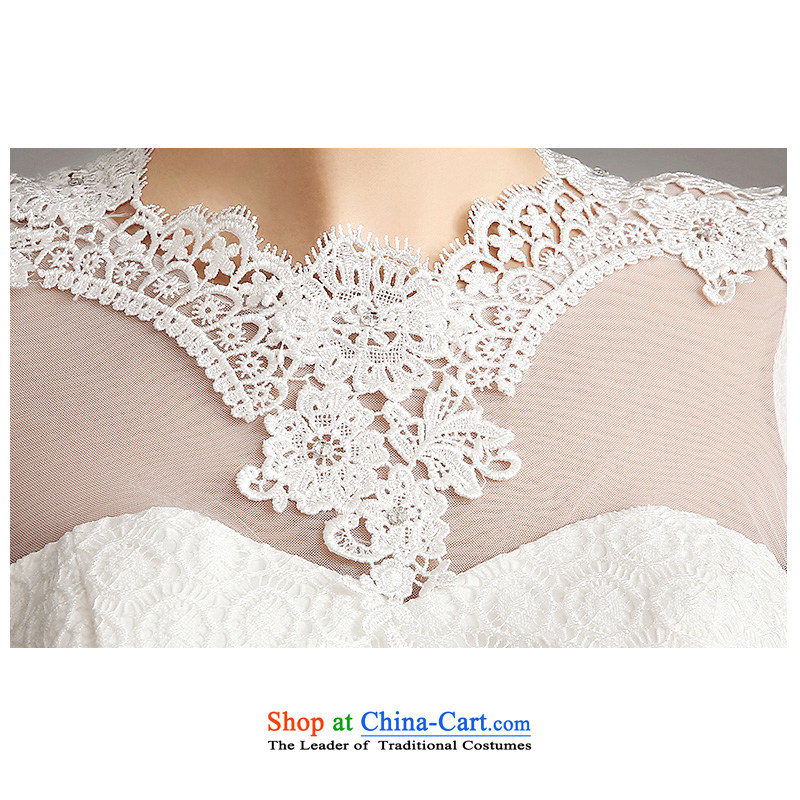 Time of autumn and winter 2015 Syria at the wedding dress a field shoulder crowsfoot small trailing wedding dresses new bride sexy marriage video thin lace Sau San long-sleeved white wedding S time Syrian shopping on the Internet has been pressed.