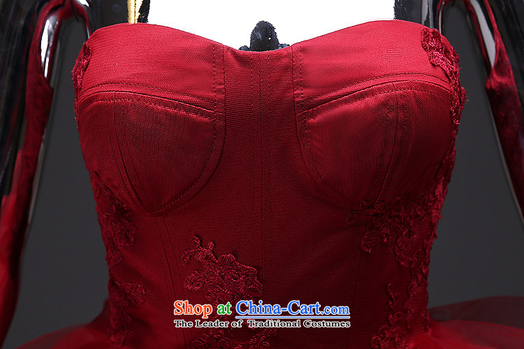 Mr model wedding upscale tailored Wang weiwei 2015 new wine red anointed chest bon bon skirt the yarn lace niba petticoats wedding wine red tailored picture, prices, brand platters! The elections are supplied in the national character of distribution, so action, buy now enjoy more preferential! As soon as possible.