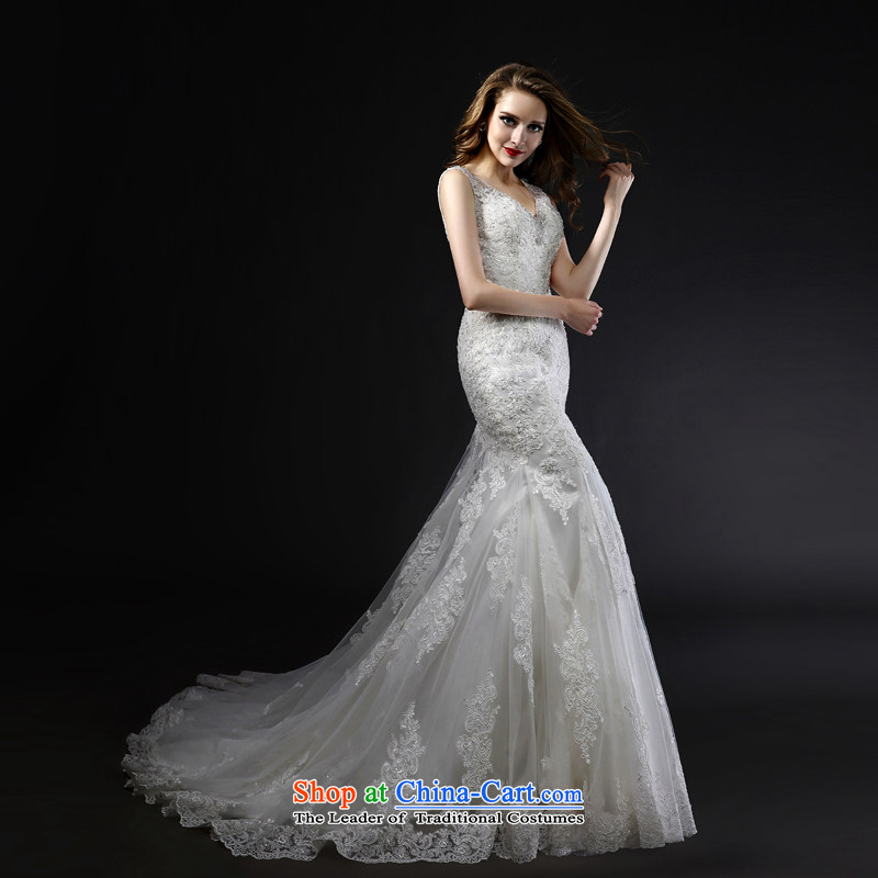 Mr Model Wedding 2015 Western New retro Sau San generating pockets and a crowsfoot tail V-Neck Strap back lace long tail upscale tailored tailored 35-day delivery, Model , , , shopping on the Internet