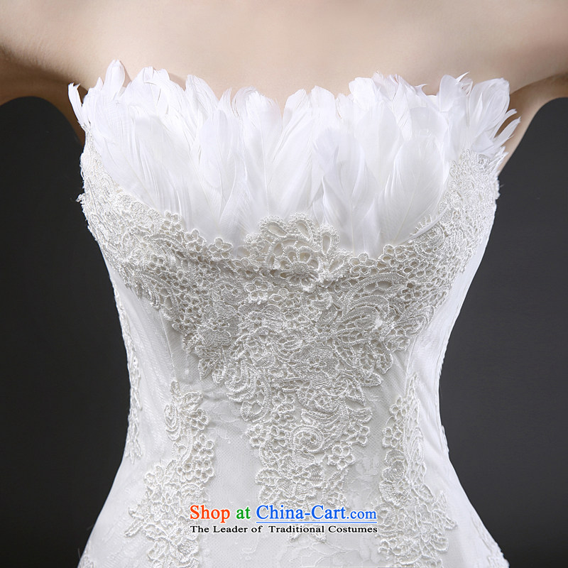 Mr model wedding upscale tailor the new 2015 summer feathers and chest straps foutune crowsfoot small trailing creases niba petticoats elegant lace tailored 35-day delivery, Model , , , shopping on the Internet