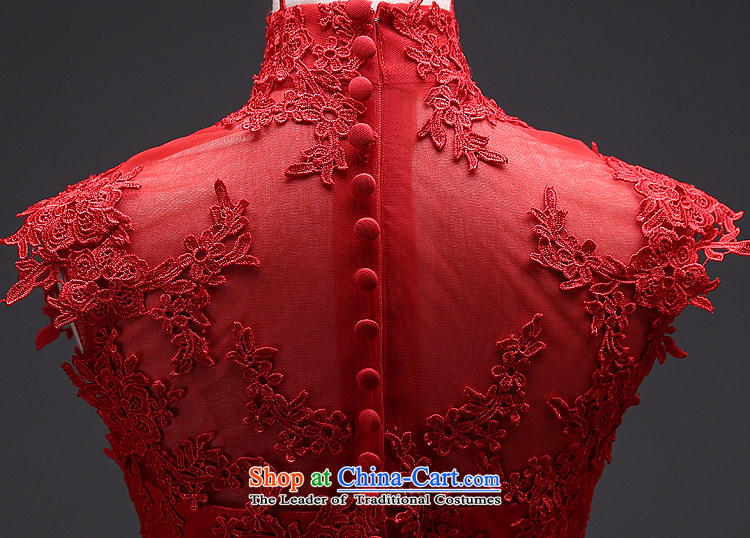 Mr model wedding quality custom 2015 new retro qipao receipts pockets and long tail video crowsfoot thin back large red lace wedding tailor the 35-day delivery picture, prices, brand platters! The elections are supplied in the national character of distribution, so action, buy now enjoy more preferential! As soon as possible.