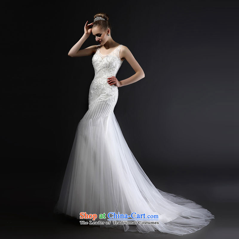 Mr Model Wedding 2015 advanced new tailored strap Sau San sexy back from the belt and the smearing reset manually crowsfoot beaded wedding tailored 35-day delivery, Model , , , shopping on the Internet
