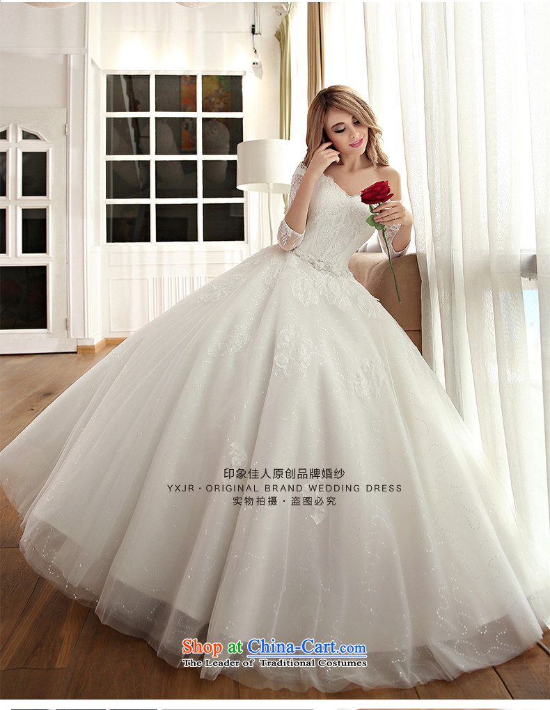 Good impression new 2015 wedding dress a long-sleeved field shoulder for wedding dresses lace temperament bride wedding summer to align the high end of the custom M pictures, prices, brand platters! The elections are supplied in the national character of distribution, so action, buy now enjoy more preferential! As soon as possible.