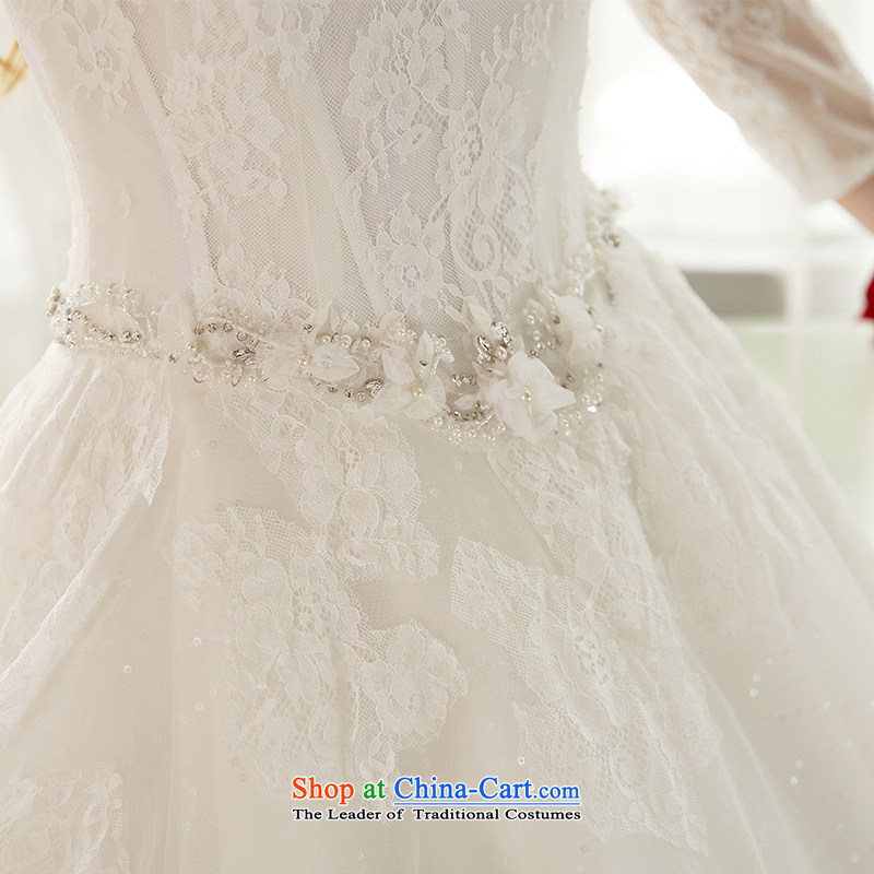 Good impression new 2015 wedding dress a long-sleeved field shoulder for wedding dresses lace temperament bride wedding summer to align the high end of the custom M impression Love , , , shopping on the Internet