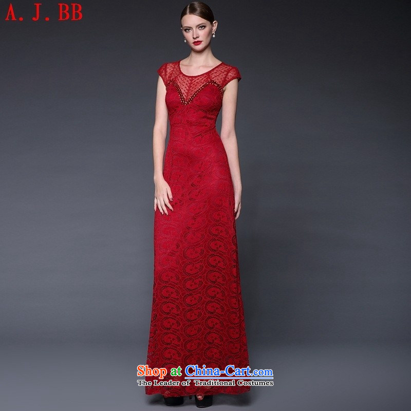 And involved summer clothing 2015 New Lace Embroidery spell took nail pearl elegance long gown dresses W0211 white are code