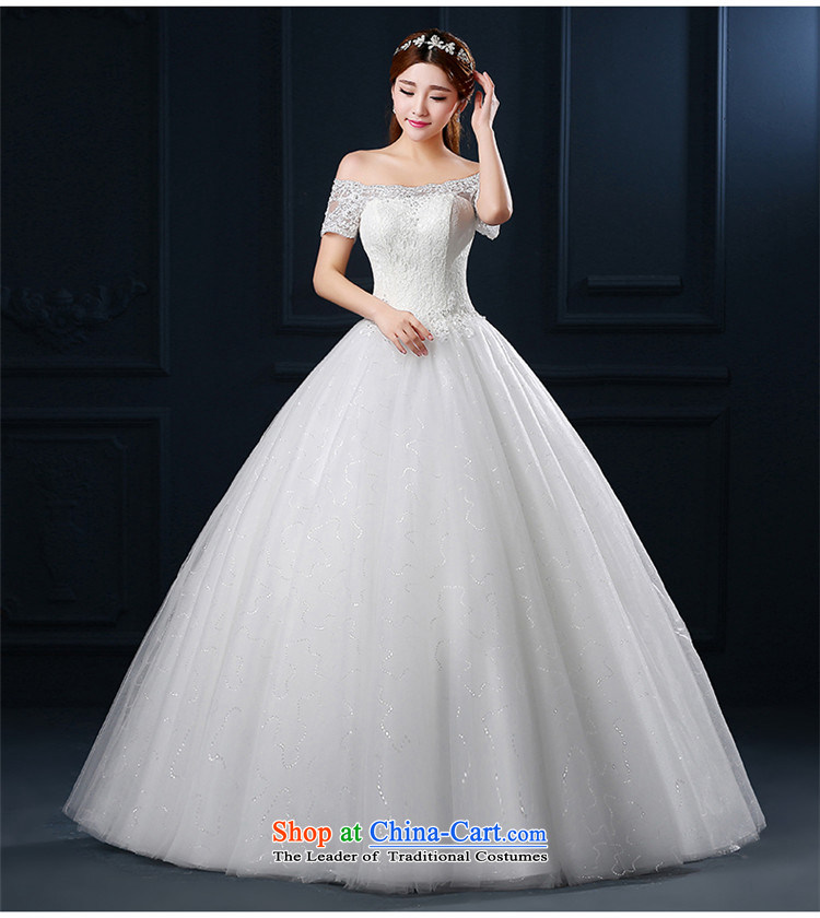 2015 Graphics thin new hannizi, large stylish spring and summer Korean word to align the shoulder lace bon bon wedding white picture, prices, S brand platters! The elections are supplied in the national character of distribution, so action, buy now enjoy more preferential! As soon as possible.