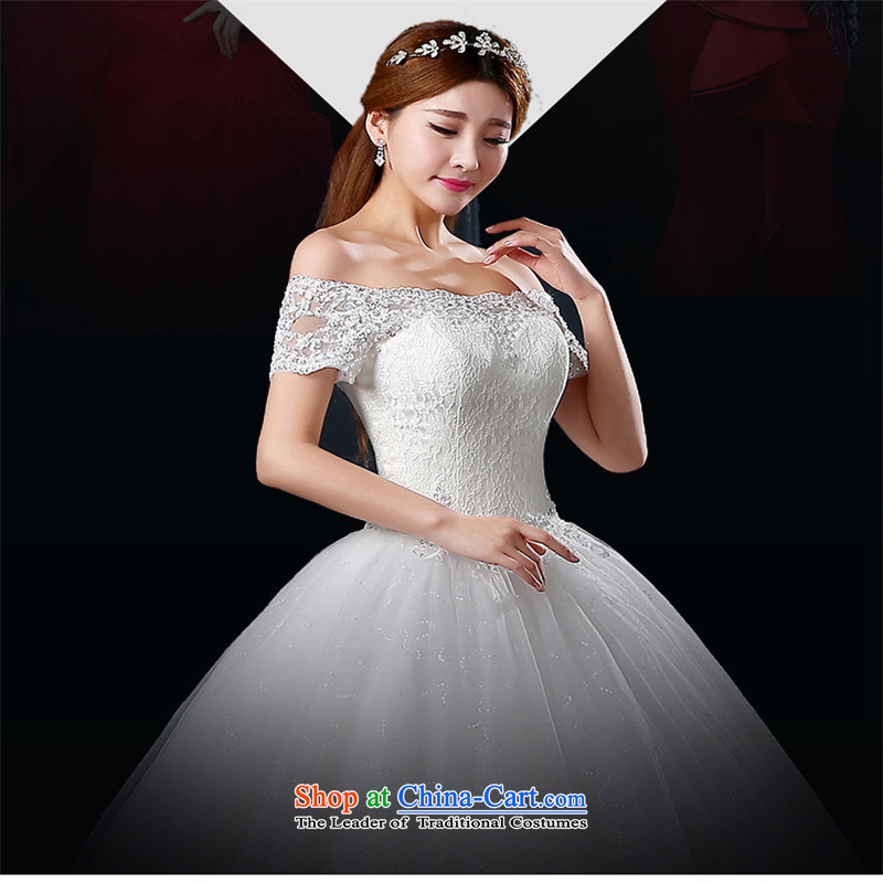 2015 Graphics thin new hannizi, large stylish spring and summer Korean word to align the shoulder lace bon bon wedding white S, Korea, Gigi Lai (hannizi) , , , shopping on the Internet