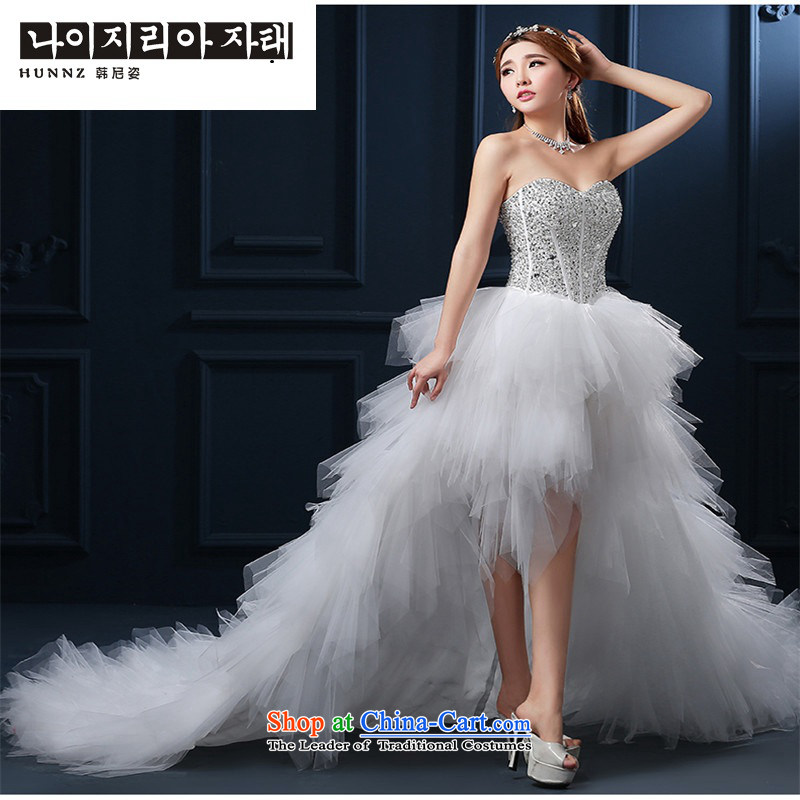 The spring and summer of 2015 New hannizi, summer tail and stylish large upscale chest bride wedding after long ago , Korea, M hannizi shopping on the Internet has been pressed.)