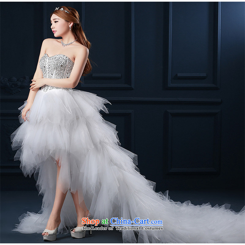The spring and summer of 2015 New hannizi, summer tail and stylish large upscale chest bride wedding after long ago , Korea, M hannizi shopping on the Internet has been pressed.)