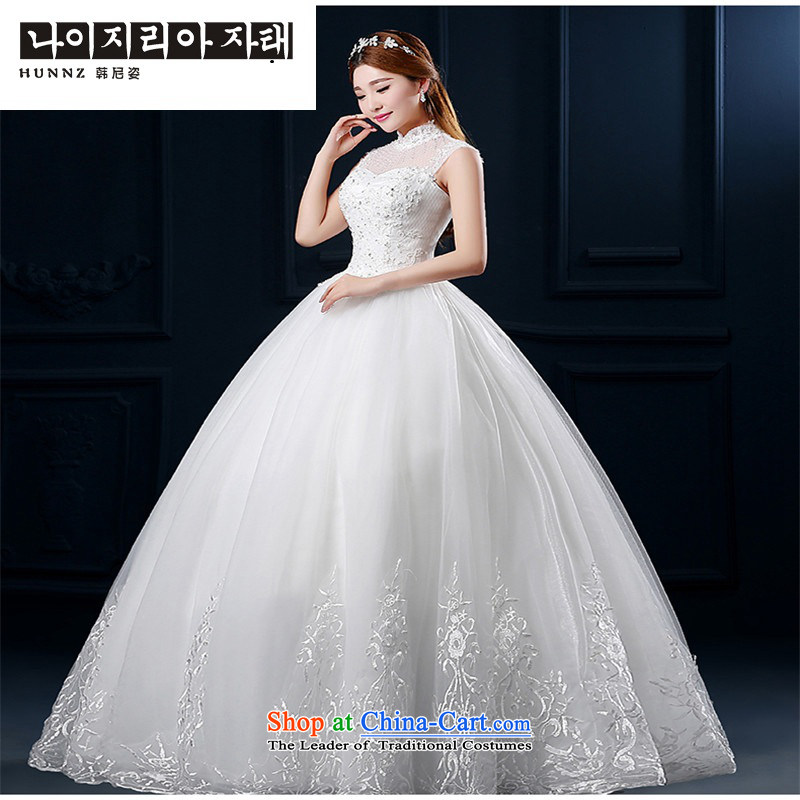 The spring and summer of 2015 a hannizi field shoulder the new Korean fashion to align the large package shoulder graphics thin bride wedding white S, Korea, Gigi Lai (hannizi) , , , shopping on the Internet