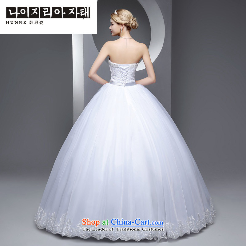 The new 2015 hannizi spring and summer Korean-style wedding to align the bride large graphics thin minimalist Sau San wedding white S, Korea, Gigi Lai (hannizi) , , , shopping on the Internet