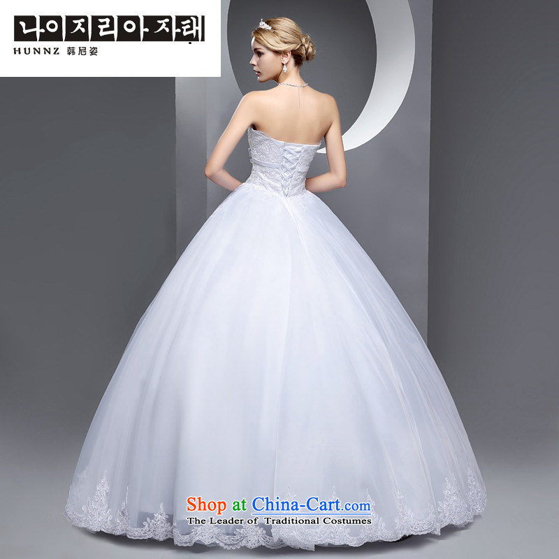 The new 2015 hannizi spring and summer Korean fashion Sau San video thin marriages and chest to bride wedding white L, Korea, Gigi Lai (hannizi) , , , shopping on the Internet