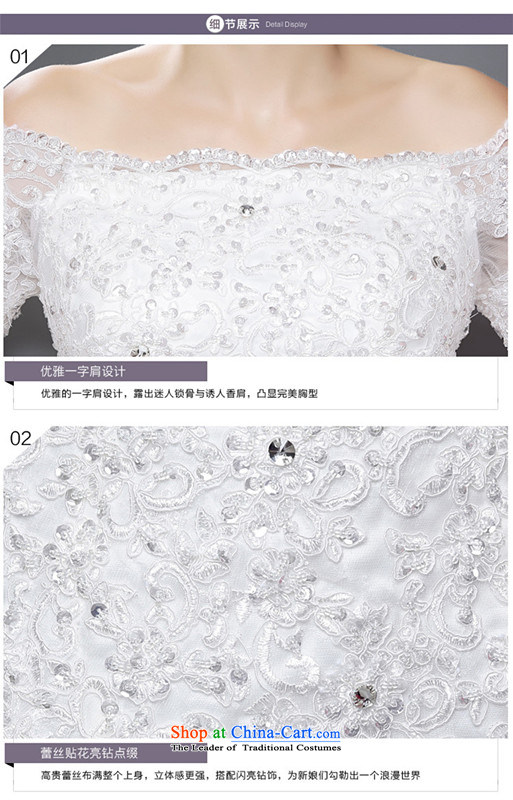 The spring and summer of 2015 New hannizi, simple and stylish large to align the Sau San slotted shoulder small trailing video thin bride wedding White XXL picture, prices, brand platters! The elections are supplied in the national character of distribution, so action, buy now enjoy more preferential! As soon as possible.