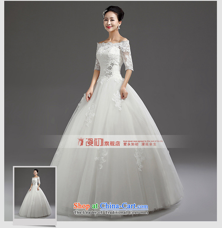 In the early 2015 new definition of Japan and South Korea in the first field shoulder cuff lace wedding marriages bon bon skirt wedding white picture, prices, S brand platters! The elections are supplied in the national character of distribution, so action, buy now enjoy more preferential! As soon as possible.