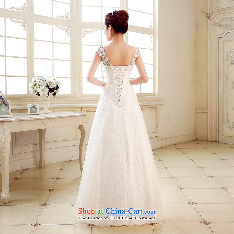 The Syrian Arab Republic and the Republic of Korea time simple to align the shoulders a field shoulder lace retro marriage video thin bride wedding A swing wedding dresses in the autumn 2015 , Syria has been pressed white time shopping on the Internet