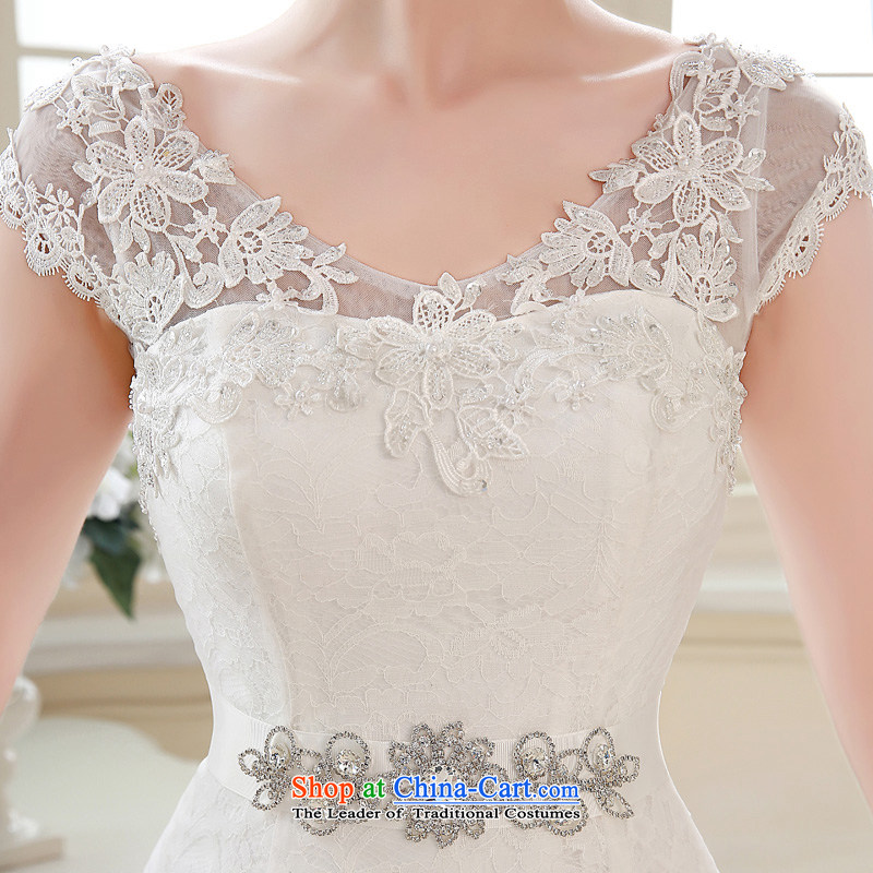 The Syrian Arab Republic and the Republic of Korea time simple to align the shoulders a field shoulder lace retro marriage video thin bride wedding A swing wedding dresses in the autumn 2015 , Syria has been pressed white time shopping on the Internet