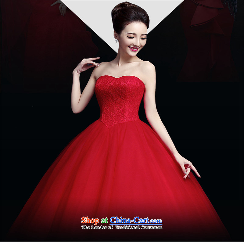 Hunnz   new spring and summer stylish anointed chest long alignment with minimalist with Korean Red bride wedding red XXL,HUNNZ,,, shopping on the Internet