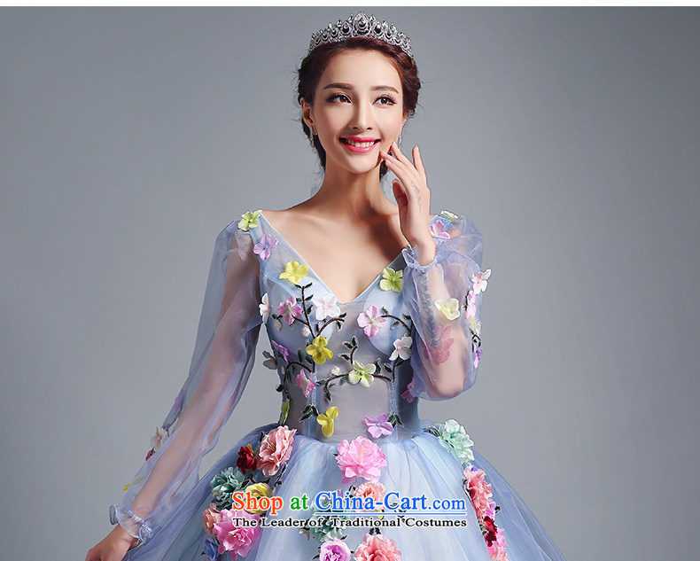 Jacob Chan Photo building theme flower Wedding Dress Photography color chiffon new 2015 summer and fall of long-sleeved tail Align to align bon bon skirt land prices, pictures, XL brand platters! The elections are supplied in the national character of distribution, so action, buy now enjoy more preferential! As soon as possible.