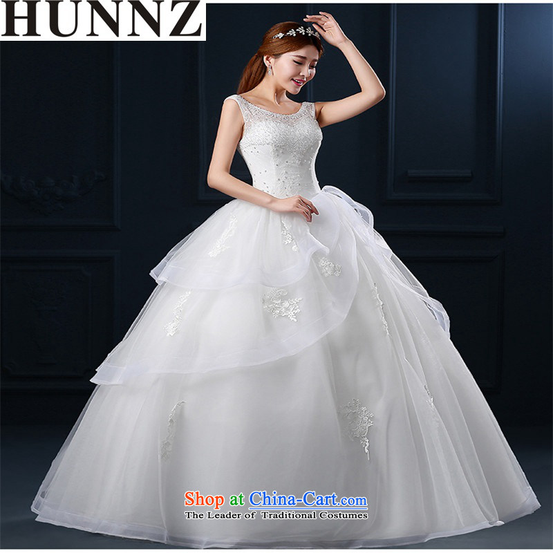 2015 Korean Style New HUNNZ spring and summer, stylish straps Princess Skirt holding shoulders video thin minimalist bride wedding white S,HUNNZ,,, shopping on the Internet