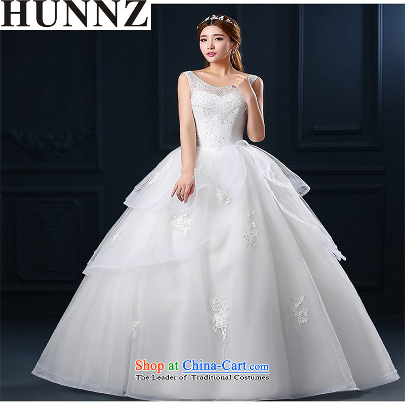 2015 Korean Style New HUNNZ spring and summer, stylish straps Princess Skirt holding shoulders video thin minimalist bride wedding white S,HUNNZ,,, shopping on the Internet