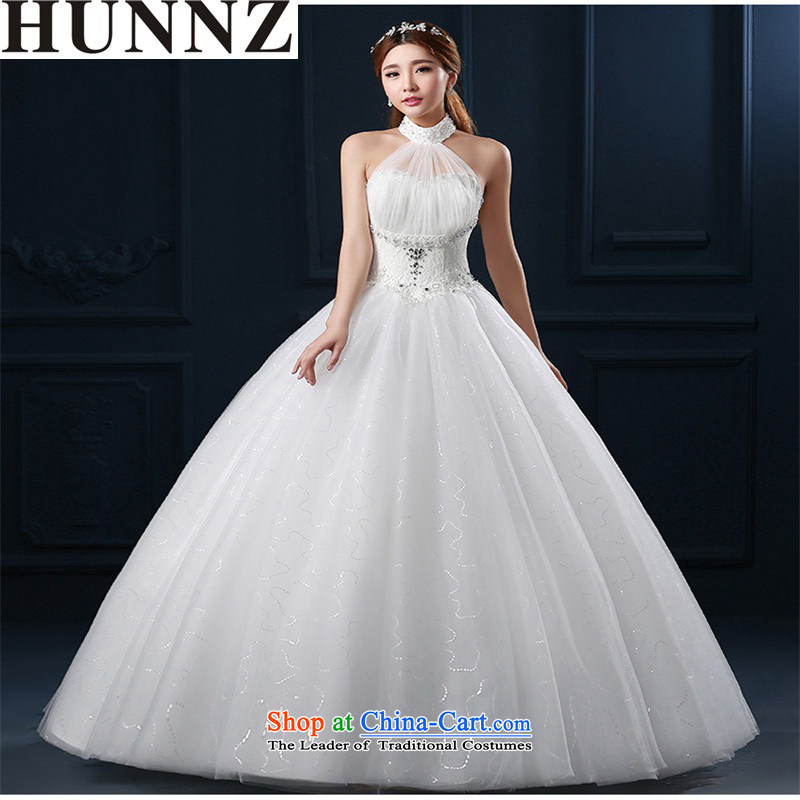 Hunnz    New Spring/Summer 2015 Hang also Korean-style fashion back to align the simple graphics thin large bride wedding white S,HUNNZ,,, shopping on the Internet