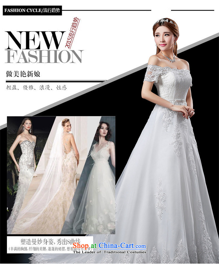     Korean-style New 2015 HUNNZ word, shoulder lace small trailing straps stylish wedding White XXL bride pictures, prices, brand platters! The elections are supplied in the national character of distribution, so action, buy now enjoy more preferential! As soon as possible.