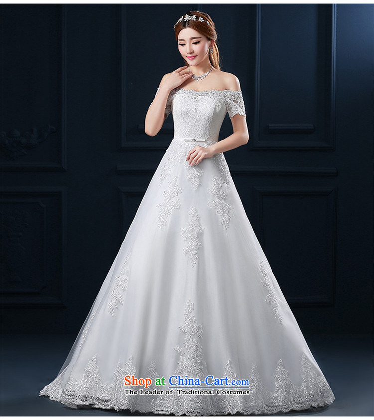     Korean-style New 2015 HUNNZ word, shoulder lace small trailing straps stylish wedding White XXL bride pictures, prices, brand platters! The elections are supplied in the national character of distribution, so action, buy now enjoy more preferential! As soon as possible.