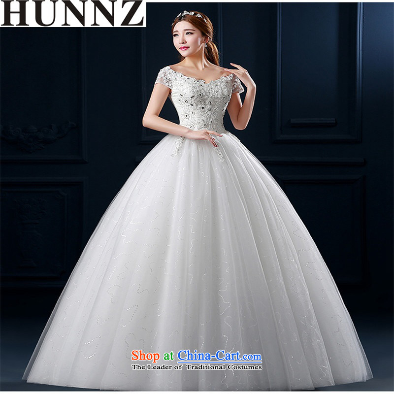 The new 2015 HUNNZ spring and summer sweet Korean stylish and simple graphics thin large diamond strap bride wedding white L,HUNNZ,,, shopping on the Internet