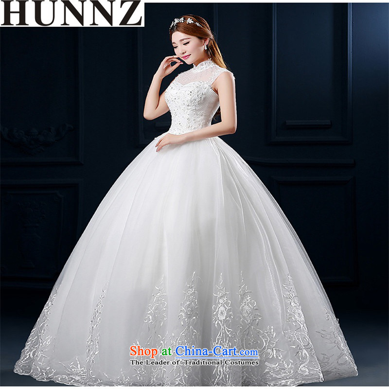     The word HUNNZ shoulder the new Spring/Summer 2015 Korean fashion lace retro simple graphics thin large bride wedding white XXL,HUNNZ,,, shopping on the Internet