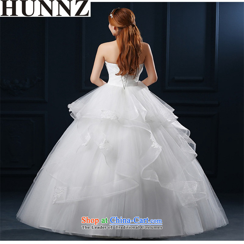 Hunnz   bon bon skirt Korean Style New stylish 2015 Spring/Summer anointed chest retro lace bride wedding white XL,HUNNZ,,, shopping on the Internet