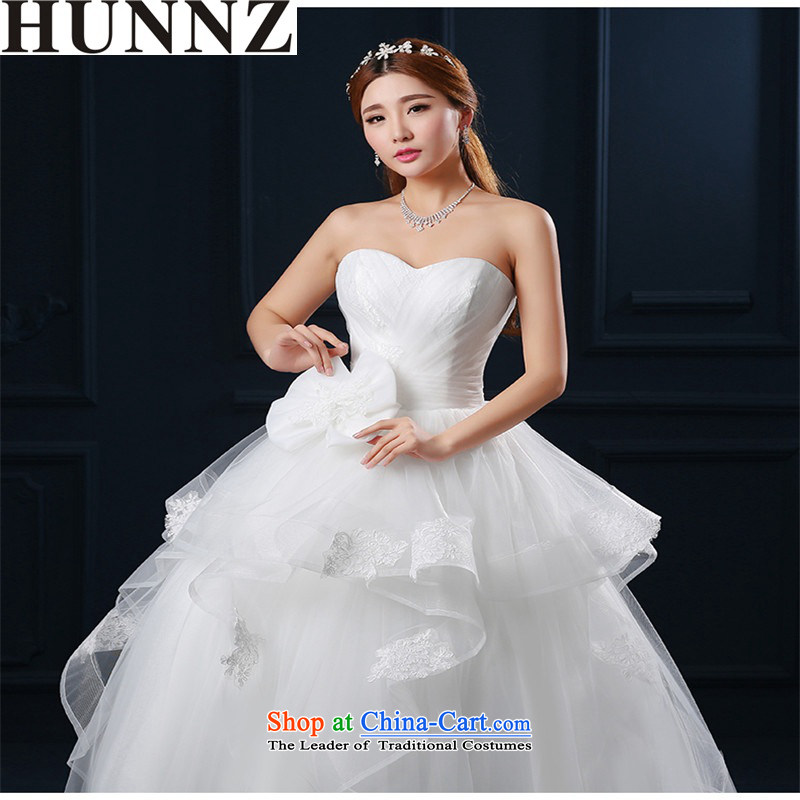 Hunnz   bon bon skirt Korean Style New stylish 2015 Spring/Summer anointed chest retro lace bride wedding white XL,HUNNZ,,, shopping on the Internet