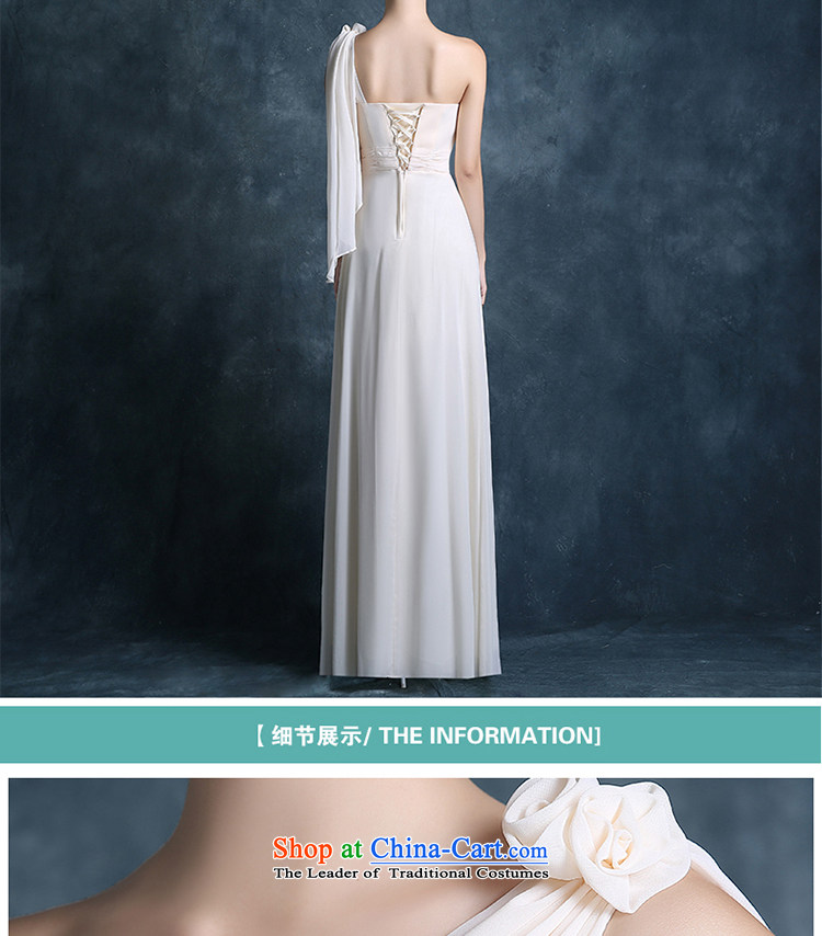To Fox of autumn and winter bridesmaid dress 2015 new stylish Korean bridesmaid mission champagne color evening dresses bridesmaid serving long female champagne color L picture, prices, brand platters! The elections are supplied in the national character of distribution, so action, buy now enjoy more preferential! As soon as possible.
