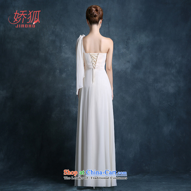 To Fox of autumn and winter bridesmaid dress 2015 new stylish Korean bridesmaid mission champagne color evening dresses bridesmaid serving long female champagne color L, to Fox (jiaohu) , , , shopping on the Internet