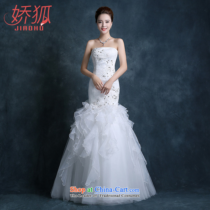 To Fox new sweet and 2015 chest lace minimalist wedding packages and small tail crowsfoot wedding band video thin white XXL, Sau San to Fox (jiaohu) , , , shopping on the Internet