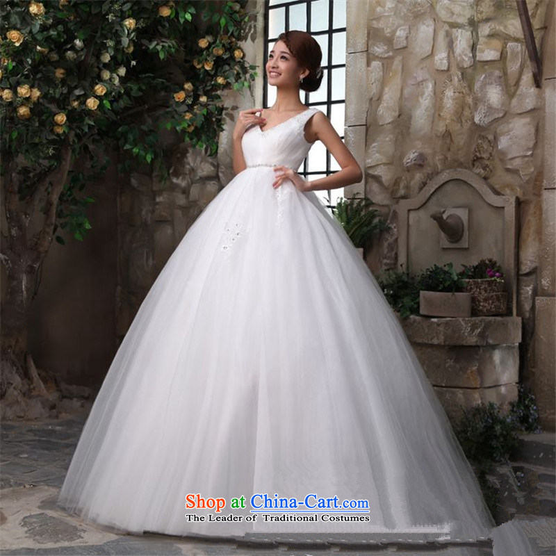 Hunnz     sleeveless straps, 2015 new products and stylish spring and summer Korean style large minimalist Sau San bride wedding white S,HUNNZ,,, shopping on the Internet