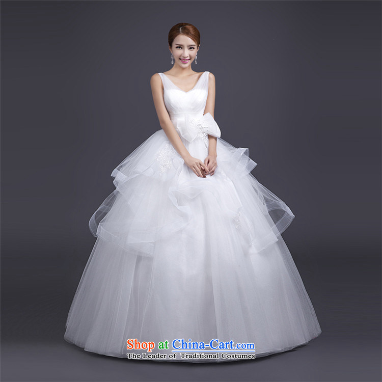 Hunnz V-neck in the EURO 2015 new stylish spring and summer bon bon skirt white upscale bride Sau San wedding white picture, prices, S brand platters! The elections are supplied in the national character of distribution, so action, buy now enjoy more preferential! As soon as possible.