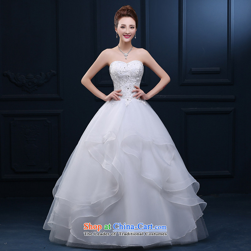 Wedding dress 2015 new summer wiping the chest to bride pregnant women wedding Top Loin lace Korean style large wedding summer S, pure love bamboo yarn , , , shopping on the Internet